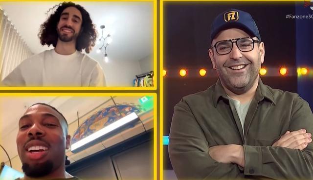 库库与特拉奥雷连线并打趣：还好隔着屏幕，不过都是场上的事